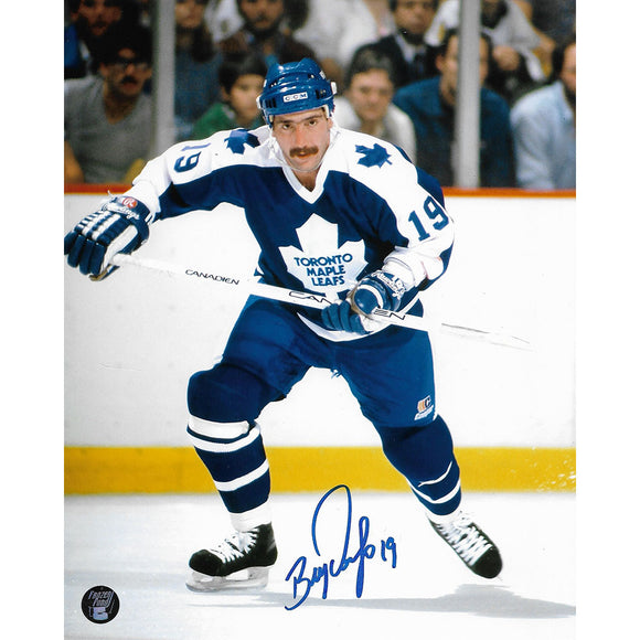 Bill Derlago Autographed Toronto Maple Leafs 8X10 Photo