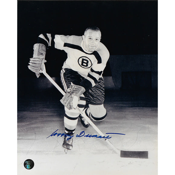Woody Dumart (deceased) Autographed Boston Bruins 8X10 Photo