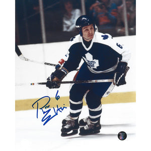 Ron Ellis Autographed Toronto Maple Leafs 8X10 Photo (w/helmet)