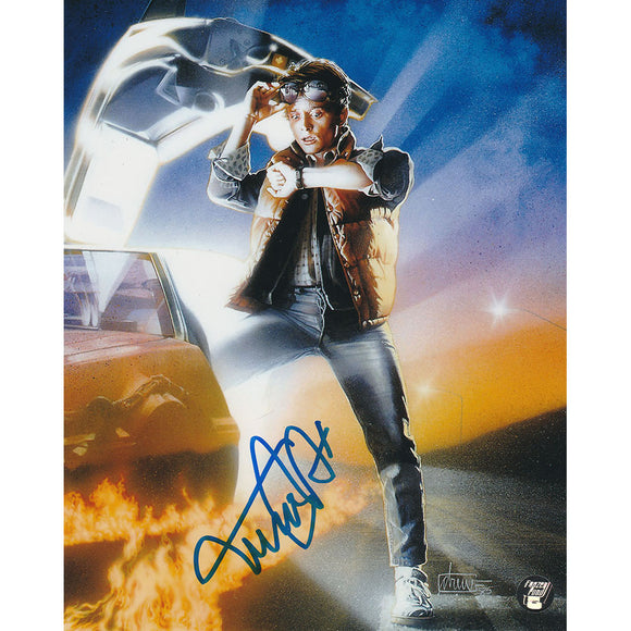 Michael J. Fox Autographed 'Back to the Future' 8X10 Photo