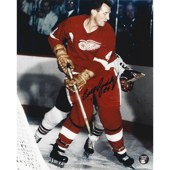 Bill Gadsby (deceased) Autographed Detroit Red Wings 8X10 Photo