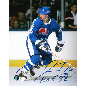 Michel Goulet Autographed Quebec Nordiques 8X10 Photo (Photo 5)