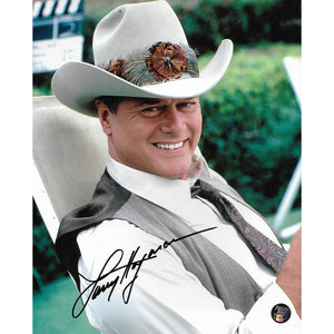Larry Hagman (deceased) Autographed "Dallas" 8X10 Photo