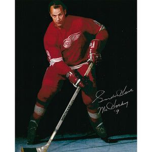 Gordie Howe Autographed 8X10 Photo (Red Wings Posed)