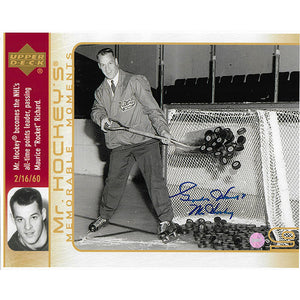 Gordie Howe Autographed 8X10 Photo (Upper Deck - Shoveling Pucks)