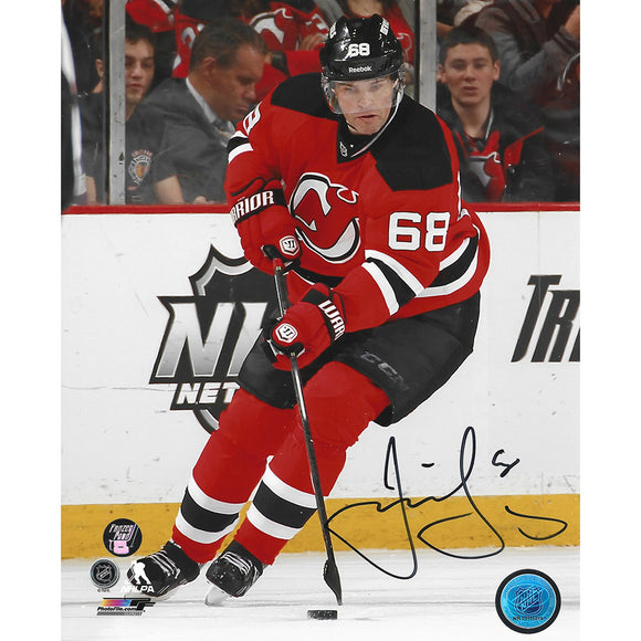 Jaromir Jagr Autographed New Jersey Devils 8X10 Photo