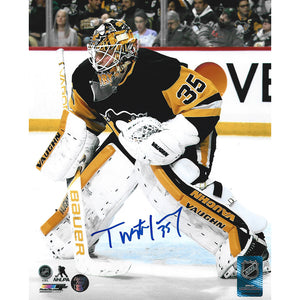 Tristan Jarry Autographed Pittsburgh Penguins 8X10 Photo