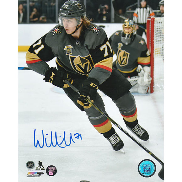 William Karlsson Vegas Golden Knights Autographed 8 x 10 Gold Jersey  Shooting Photograph