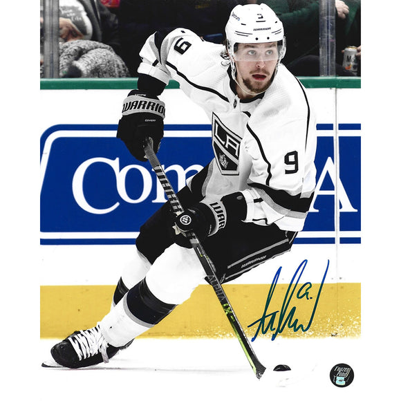 Adrian Kempe Autographed Los Angeles Kings 8X10 Photo (White Jersey)
