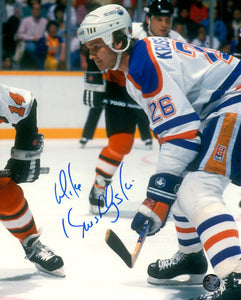 Mike Krushelnyski Autographed Edmonton Oilers 8X10 Photo