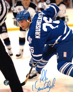 Mike Krushelnyski Autographed Toronto Maple Leafs 8X10 Photo