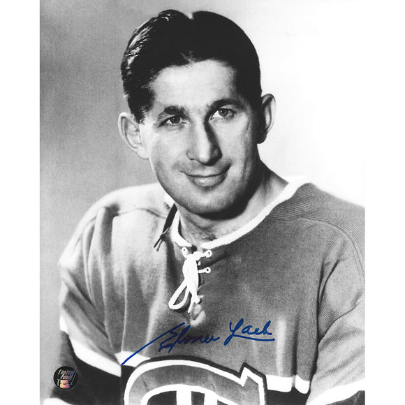 Elmer Lach (deceased) Autographed Montreal Canadiens 8X10 Photo (Portrait)