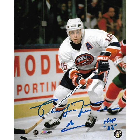 Pat LaFontaine Autographed New York Islanders 8X10 Photo