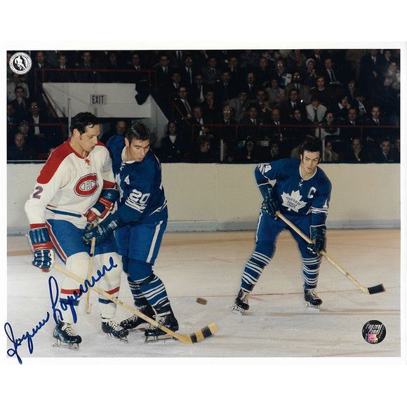 Jacques Laperriere Autographed Montreal Canadiens 8X10 Photo (w/Keon)