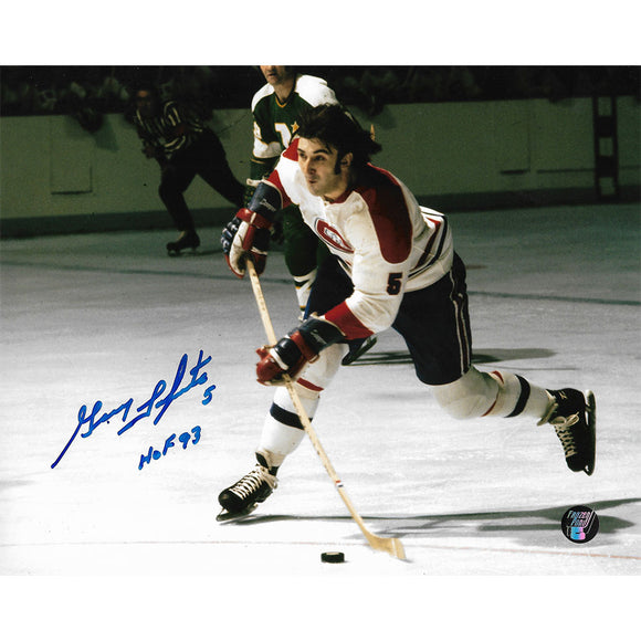 Guy Lapointe Autographed Montreal Canadiens 8X10 Photo