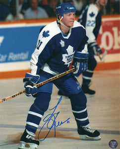 Gary Leeman Autographed Toronto Maple Leafs 8X10 Photo