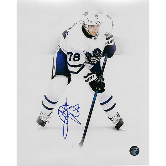 Timothy Liljegren Autographed Toronto Maple Leafs 8X10 Photo