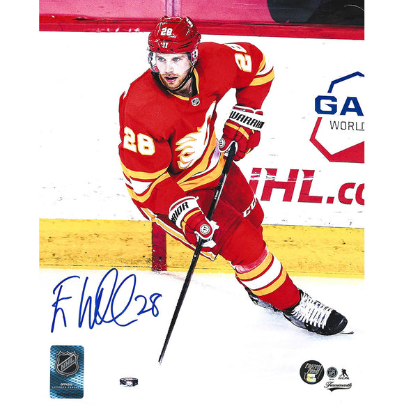 Elias Lindholm Autographed Calgary Flames 8X10 Photo