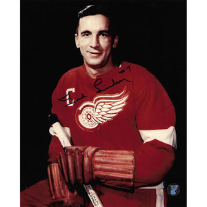 Ted Lindsay (deceased) Autographed Detroit Red Wings 8X10 Photo