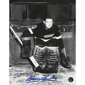 Harry Lumley (deceased) Autographed Detroit Red Wings 8X10 Photo