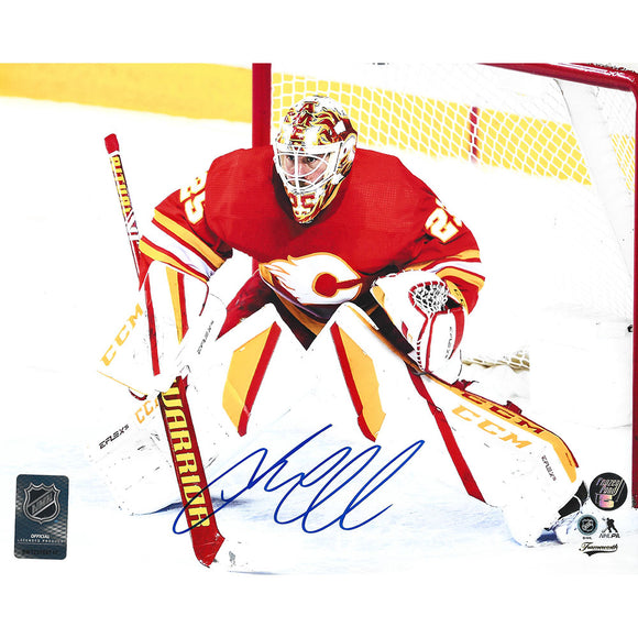 Framed Johnny Gaudreau Calgary Flames Autographed Red Alternate