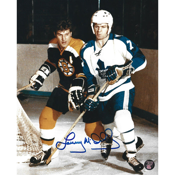 Lanny McDonald Autographed Toronto Maple Leafs 8X10 Photo (w/Orr)