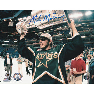 Mike Modano Autographed Dallas Stars 8X10 Photo (w/Cup)
