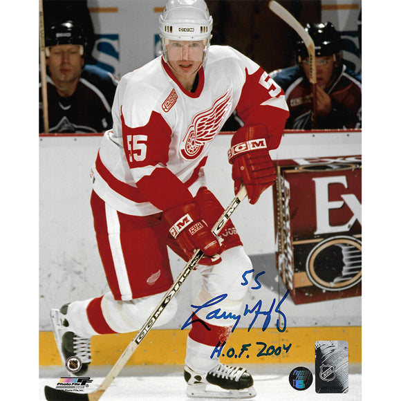 Larry Murphy Autographed Detroit Red Wings 8X10 Photo