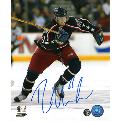 Rick Nash Signed Autographed 03/04 Pacific Heads Up card Columbus Blue  Jackets