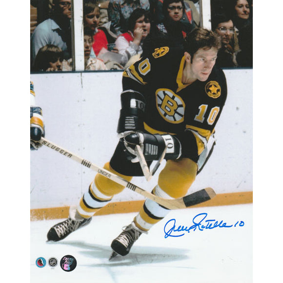 Jean Ratelle Autographed Boston Bruins 8X10 Photo