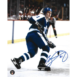 Borje Salming (deceased) Autographed Toronto Maple Leafs 8X10 Photo (Back)