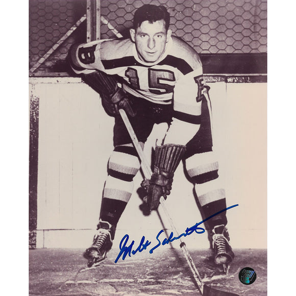 Milt Schmidt (deceased) Autographed Boston Bruins 8X10 Photo (Posed)