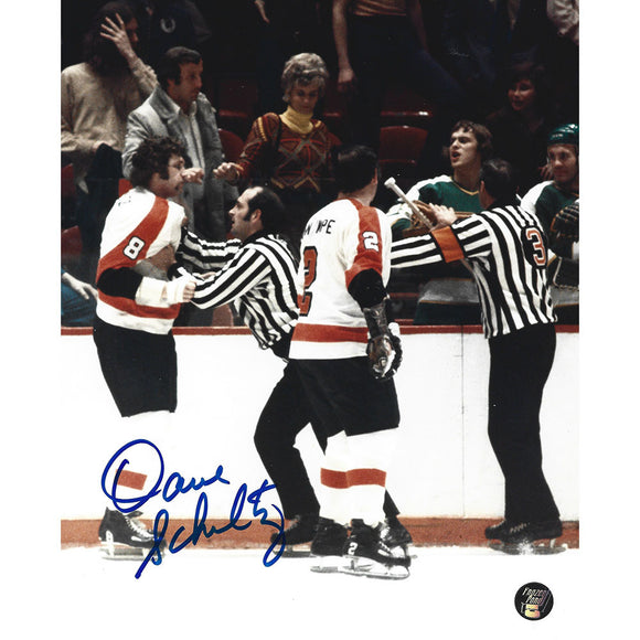 Dave Schultz Autographed Philadelphia Flyers Retro Orange Replica