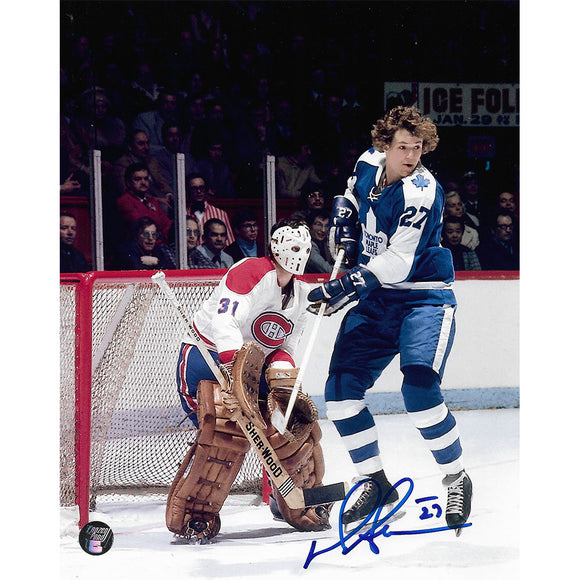 Darryl Sittler Autographed Toronto Maple Leafs 8X10 Photo (vs. Montreal)