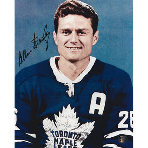 Allan Stanley (deceased) Autographed Toronto Maple Leafs 8X10 Photo (Posed)