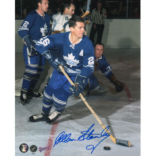 Allan Stanley (deceased) Autographed Toronto Maple Leafs 8X10 Photo
