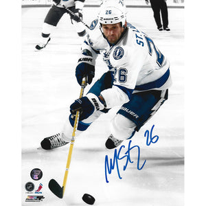 Martin St. Louis Autographed Tampa Bay Lightning 8X10 Photo