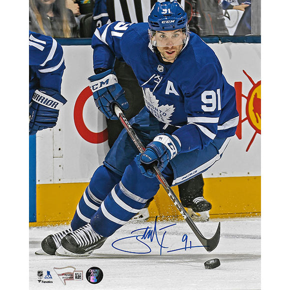 John Tavares Autographed Toronto Maple Leafs 8X10 Photo