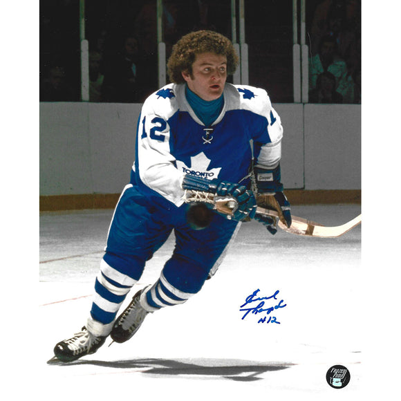 Errol Thompson Autographed Toronto Maple Leafs 8X10 Photo