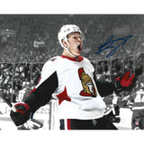 Brady Tkachuk Autographed Ottawa Senators 8X10 Photo (B+W Background)