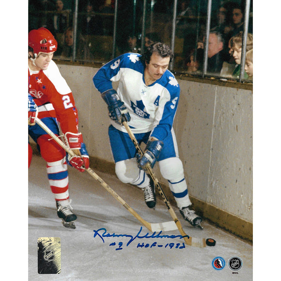 Norm Ullman Autographed Toronto Maple Leafs 8X10 Photo (White Jersey)