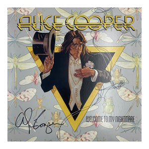 Alice Cooper Autographed "Welcome to My Nightmare" Vinyl Album