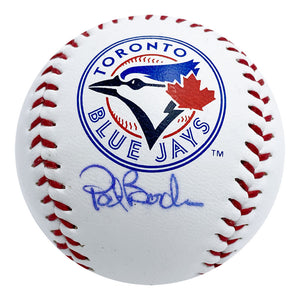Pat Borders Autographed Blue Jays Logo Baseball