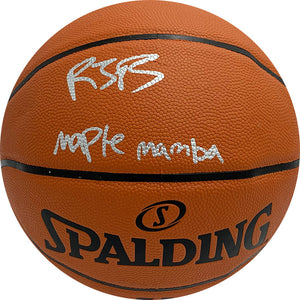 R.J. Barrett Autographed Spalding Official Basketball w/Maple Mamba