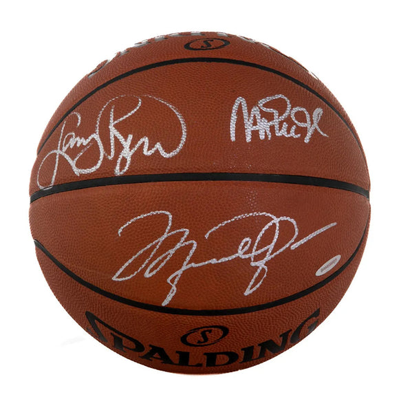 Michael Jordan/Larry Bird/Magic Johnson Autographed Spalding Basketball