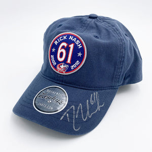 Rick Nash Autographed Jersey Retirement Night Baseball Cap