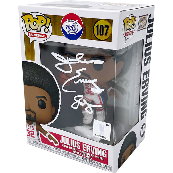 Julius Erving Autographed Philadelphia 76ers Funko Pop! Figure