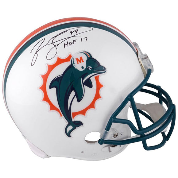 Jason Taylor Autographed Miami Dolphins Replica Helmet (w/HOF 17)