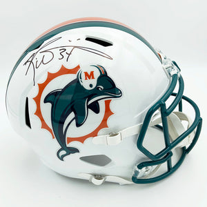 Ricky Williams Autographed Miami Dolphins Throwback Helmet