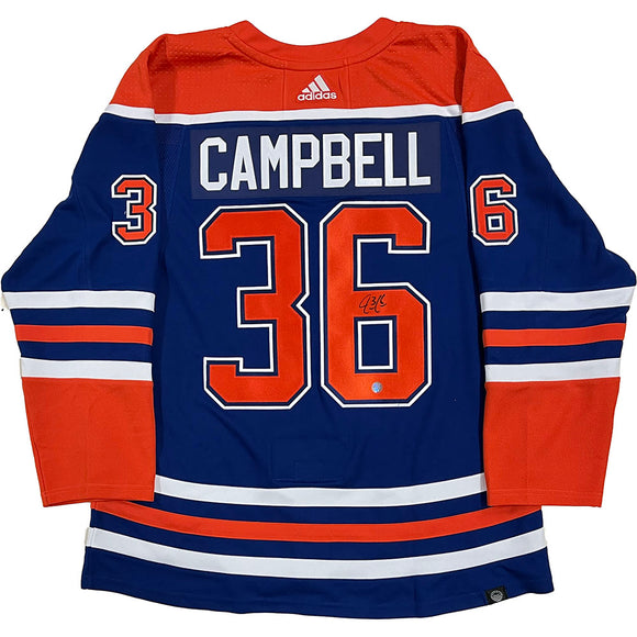 Jack Campbell Autographed Edmonton Oilers Pro Jersey